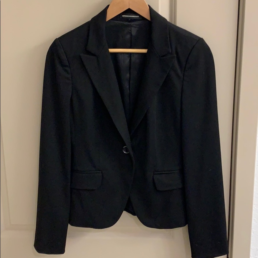 Express Design black suiting blazer, 2